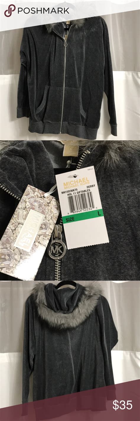 does michael kors sells mens hoodies|Michael Kors velour sweatsuit.